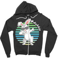 Dabbit Bunny T  Shirt Funny Dabbit Dabbing Rabbit Sunglasses Easter Bu Zipper Hoodie | Artistshot