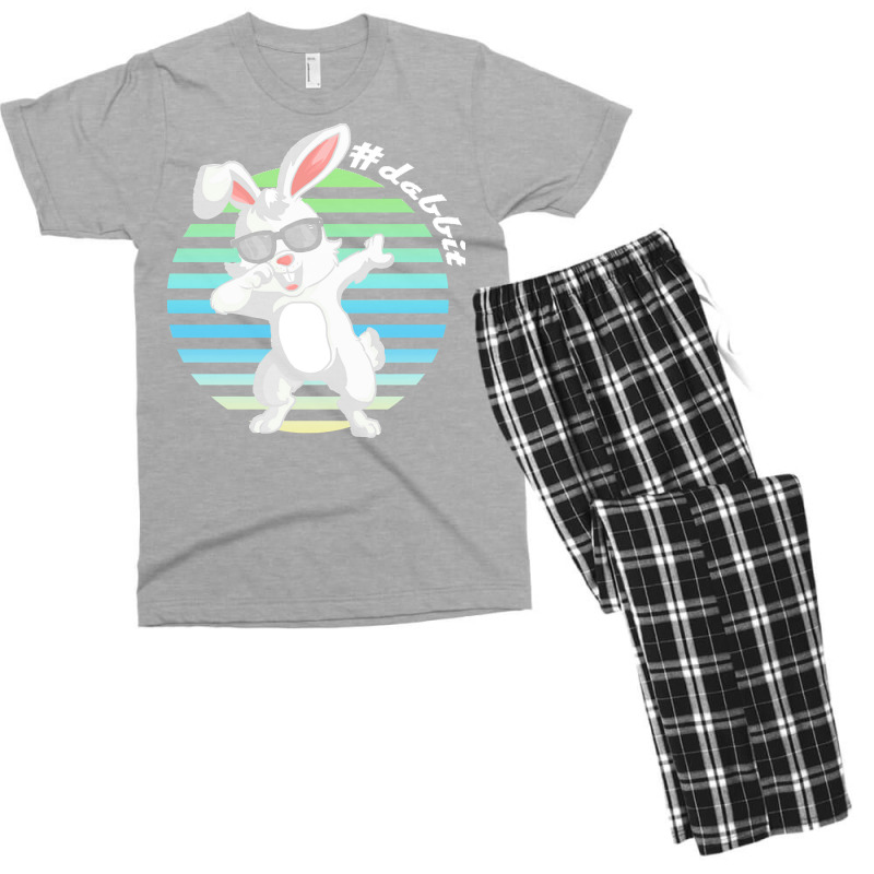 Dabbit Bunny T  Shirt Funny Dabbit Dabbing Rabbit Sunglasses Easter Bu Men's T-shirt Pajama Set | Artistshot