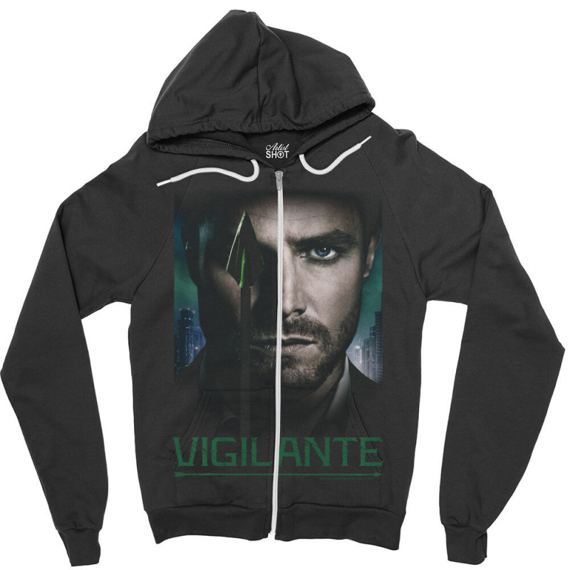 Ar.row Tv Series Good Eye Longsleeve Zipper Hoodie by pancakesthedude | Artistshot