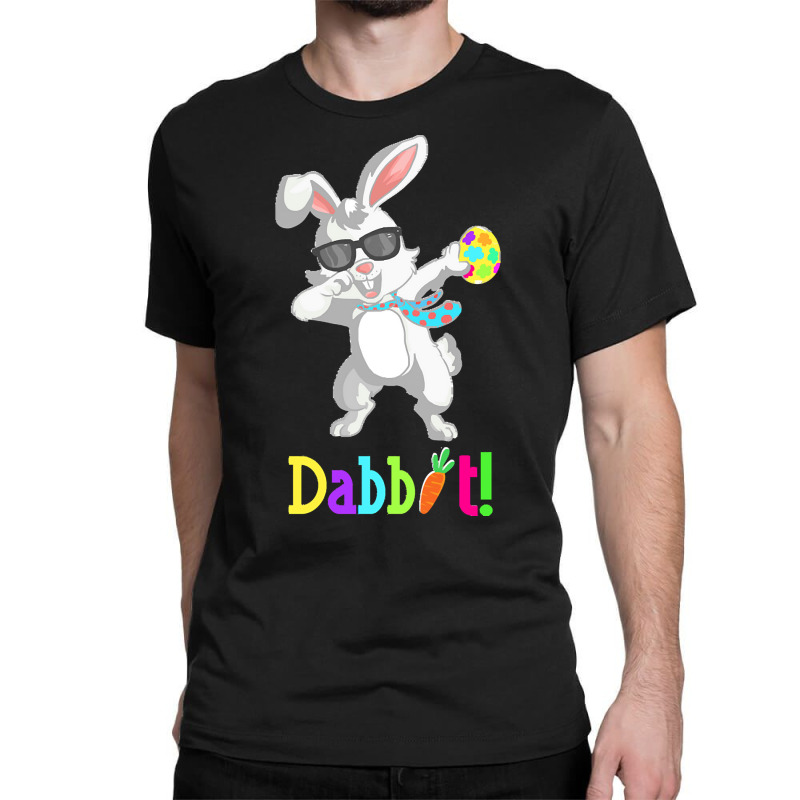 Dabbit Dabbing Easter Bunny Easter Egg T  Shirt Funny Dabbit Dabbing R Classic T-shirt | Artistshot