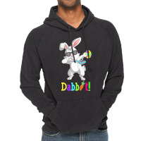 Dabbit Dabbing Easter Bunny Easter Egg T  Shirt Funny Dabbit Dabbing R Vintage Hoodie | Artistshot