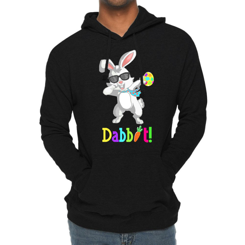 Dabbit Dabbing Easter Bunny Easter Egg T  Shirt Funny Dabbit Dabbing R Lightweight Hoodie | Artistshot