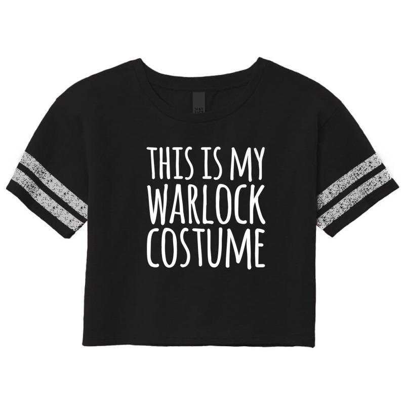 This Is My Warlock Costume Halloween Funny Lazy Easy Outfit Scorecard Crop Tee by mccuteoraleer | Artistshot