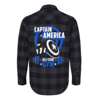 Cap.tain America All-star Gym Silhouette Hero Flannel Shirt | Artistshot