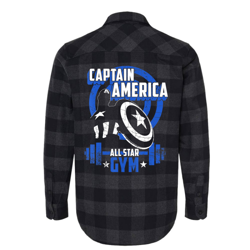 Cap.tain America All-star Gym Silhouette Hero Flannel Shirt | Artistshot