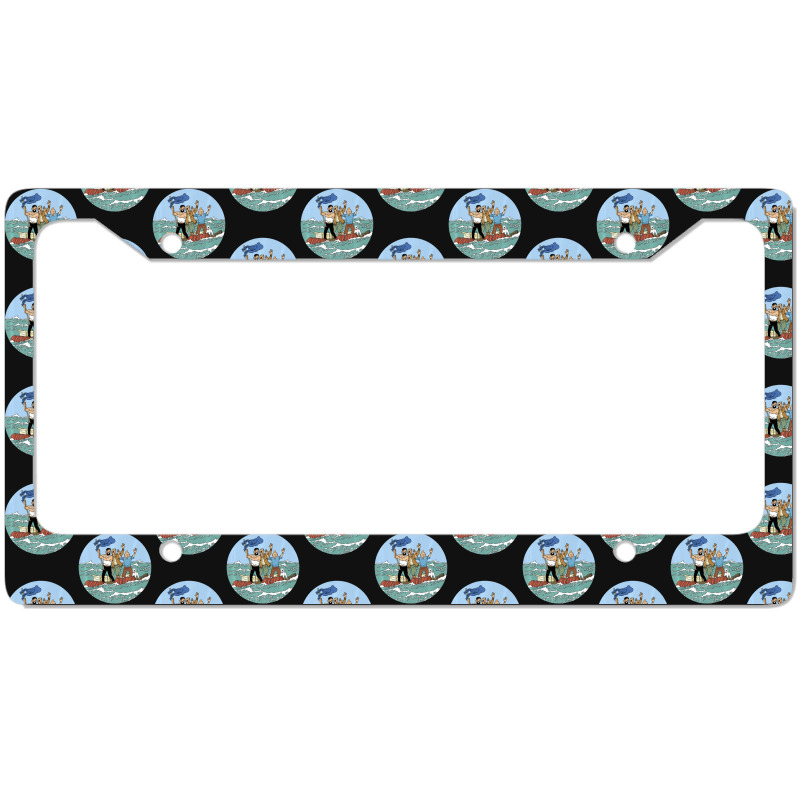 Tin-tin Sea Adventure With Captain Haddock License Plate Frame | Artistshot