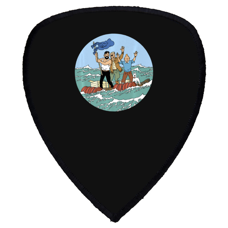 Tin-tin Sea Adventure With Captain Haddock Shield S Patch | Artistshot