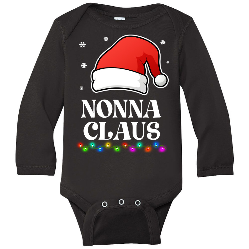 Nonna Claus Christmas Funny Family Matching Pajamas Long Sleeve Baby Bodysuit by greggjvandervor | Artistshot