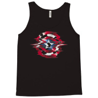 Cap.tain America Shield Glitch Tank Top | Artistshot