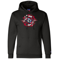 Cap.tain America Shield Glitch Champion Hoodie | Artistshot