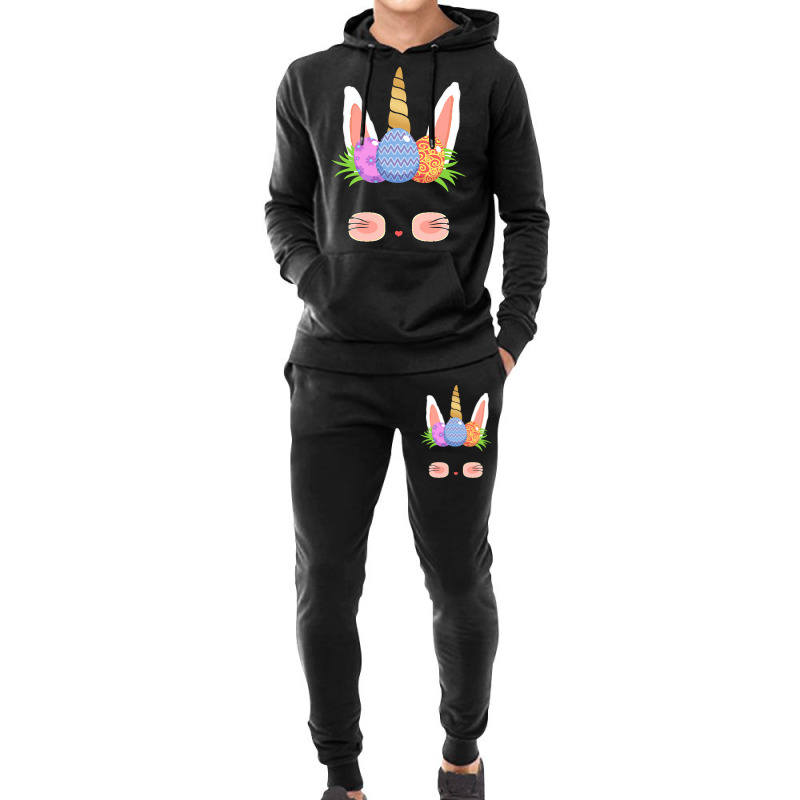 Easter Day T  Shirt Cute Easter Bunny Unicorn Eggs Gifts Kids Toddler Hoodie & Jogger Set | Artistshot