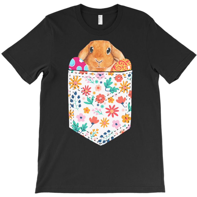 Easter Day T  Shirt Cute Rabbit Bunny Pet Easter Eggs In Pocket Easter T-shirt | Artistshot