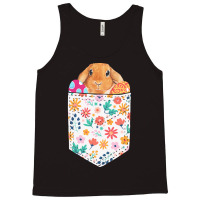 Easter Day T  Shirt Cute Rabbit Bunny Pet Easter Eggs In Pocket Easter Tank Top | Artistshot