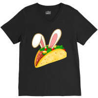 Easter Day T  Shirt Easter Taco Emoticon With Bunny Ears T  Shirt V-neck Tee | Artistshot