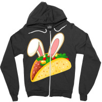 Easter Day T  Shirt Easter Taco Emoticon With Bunny Ears T  Shirt Zipper Hoodie | Artistshot