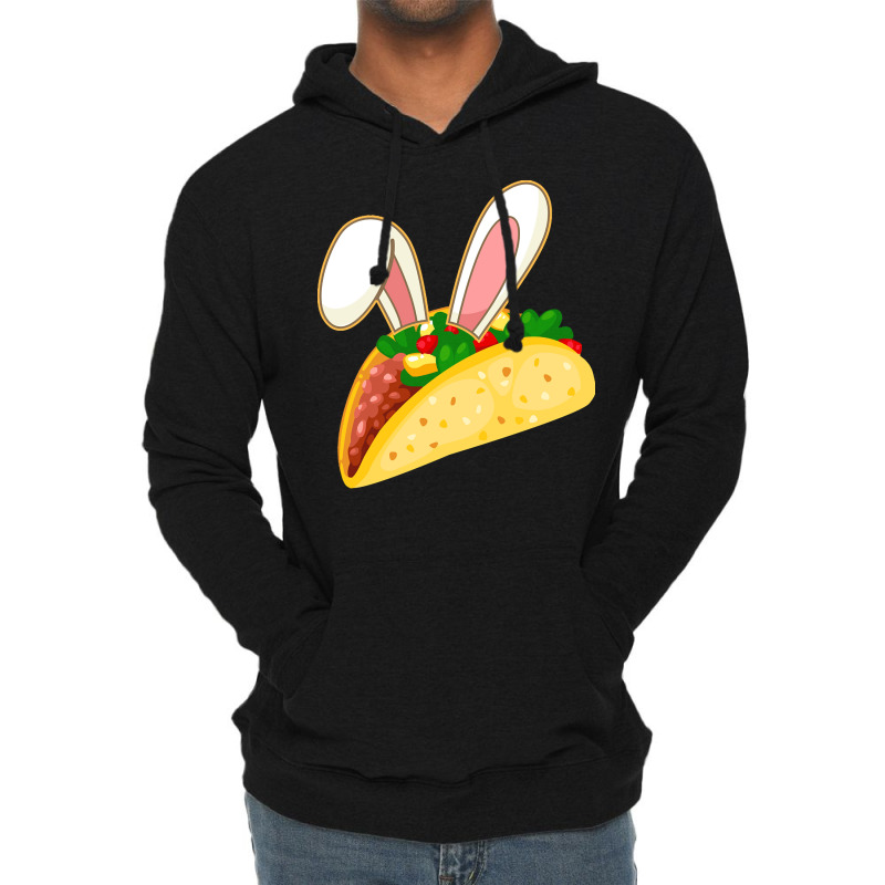 Easter Day T  Shirt Easter Taco Emoticon With Bunny Ears T  Shirt Lightweight Hoodie | Artistshot