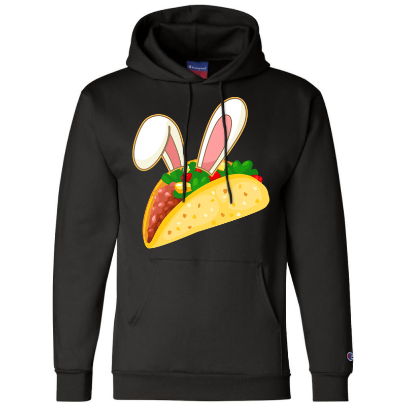 Easter Day T  Shirt Easter Taco Emoticon With Bunny Ears T  Shirt Champion Hoodie | Artistshot