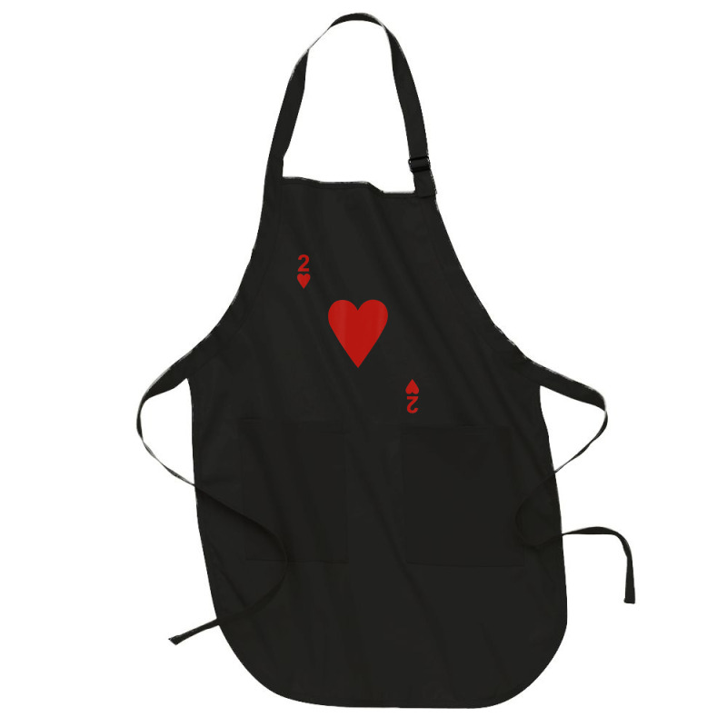 Two Of Hearts Blackjack Cards Poker 21 2 Full-length Apron | Artistshot