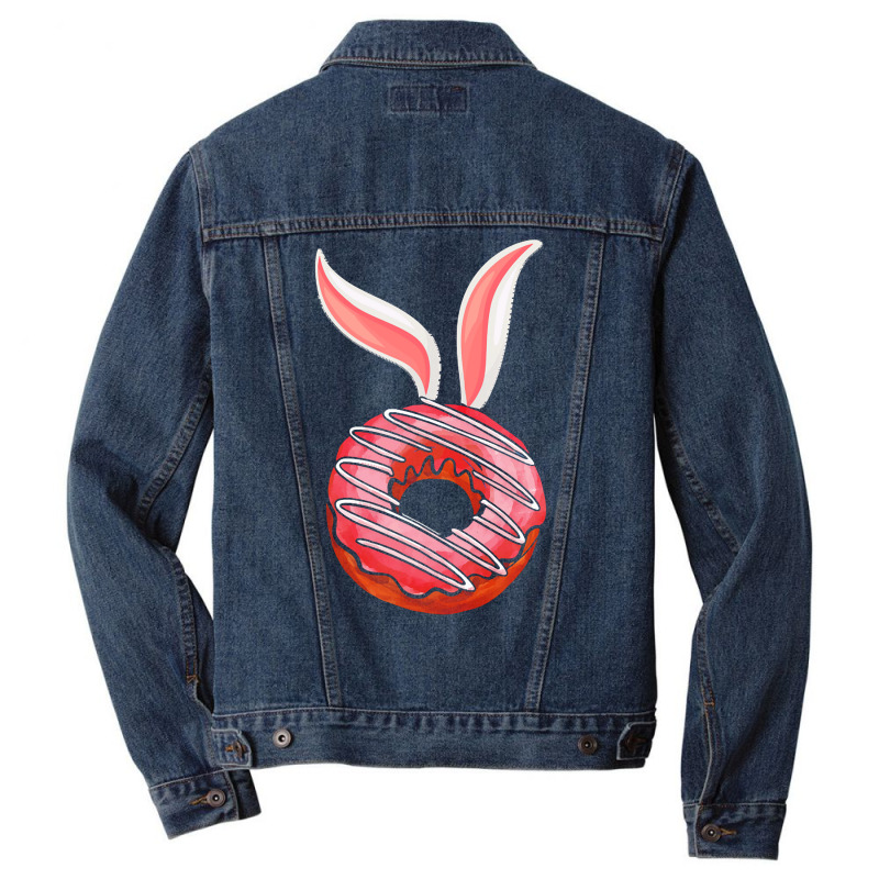 Easter Day T  Shirt Funny Easter Donut Bunny Ears Egg Hunt Food Humor Men Denim Jacket | Artistshot