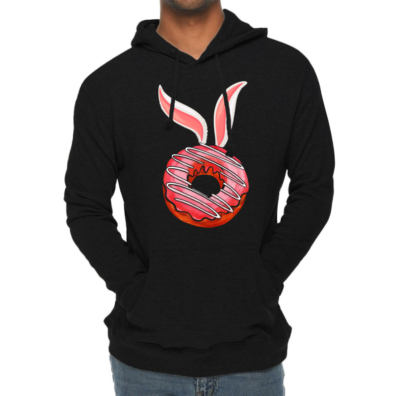 Easter Day T  Shirt Funny Easter Donut Bunny Ears Egg Hunt Food Humor Lightweight Hoodie | Artistshot