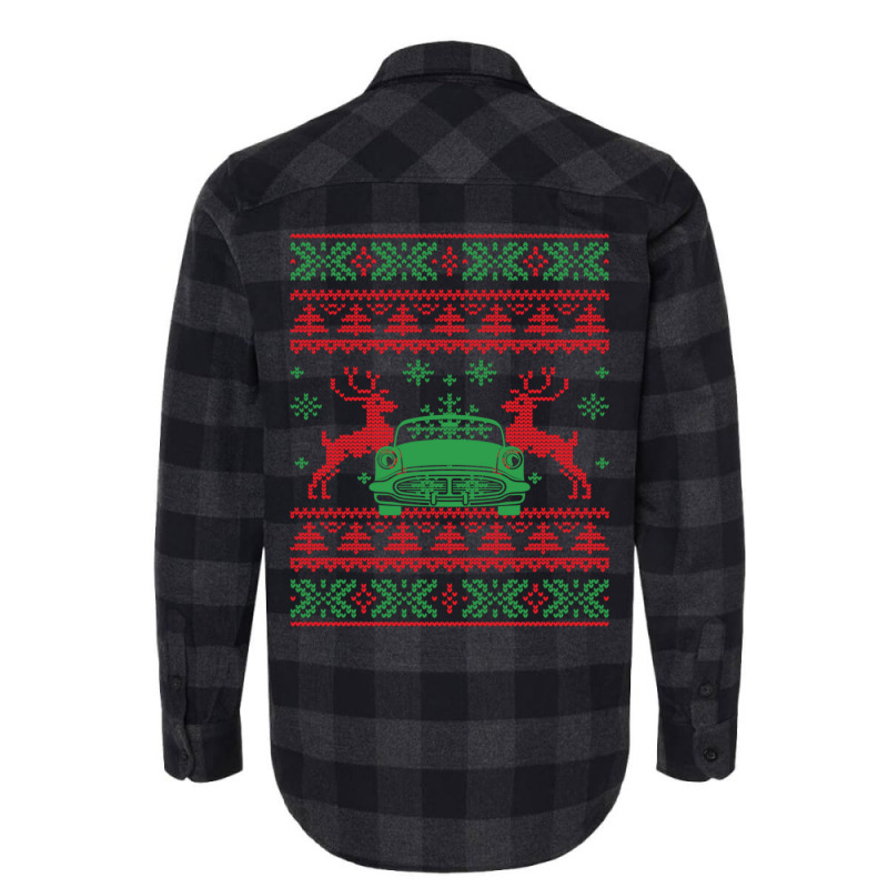 Santa Hotrod Ugly Christmas Flannel Shirt | Artistshot