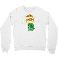 Upside Down Pineapple Down For Shenanigans Swinger Crewneck Sweatshirt | Artistshot