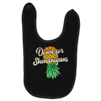 Upside Down Pineapple Down For Shenanigans Swinger Baby Bibs | Artistshot