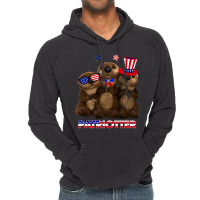 Otter Gift Patriot Otters Gift Otter 4th Of July Gift Otter American F Vintage Hoodie | Artistshot