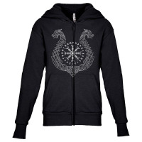 Viking Helm Of Awe Youth Zipper Hoodie | Artistshot