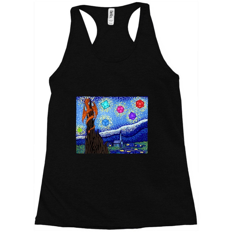 Dungeons Van Gogh Starry Night D20 T Dragons Racerback Tank by behindcedar22 | Artistshot