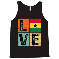 Vintage Retro I Love Ghana Flag For Ghanaian Pride Tank Top | Artistshot