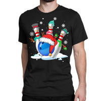 Funny Bowling With Christmas Ball Lover T  Shirt Funny Bowling With Ch Classic T-shirt | Artistshot