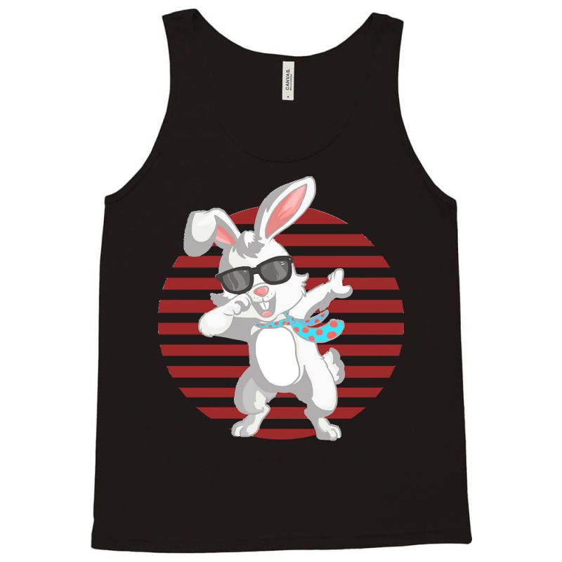 Funny Dabbit Dabbing Rabbit Sunglasses Easter Bunny Gifts Tank Top | Artistshot