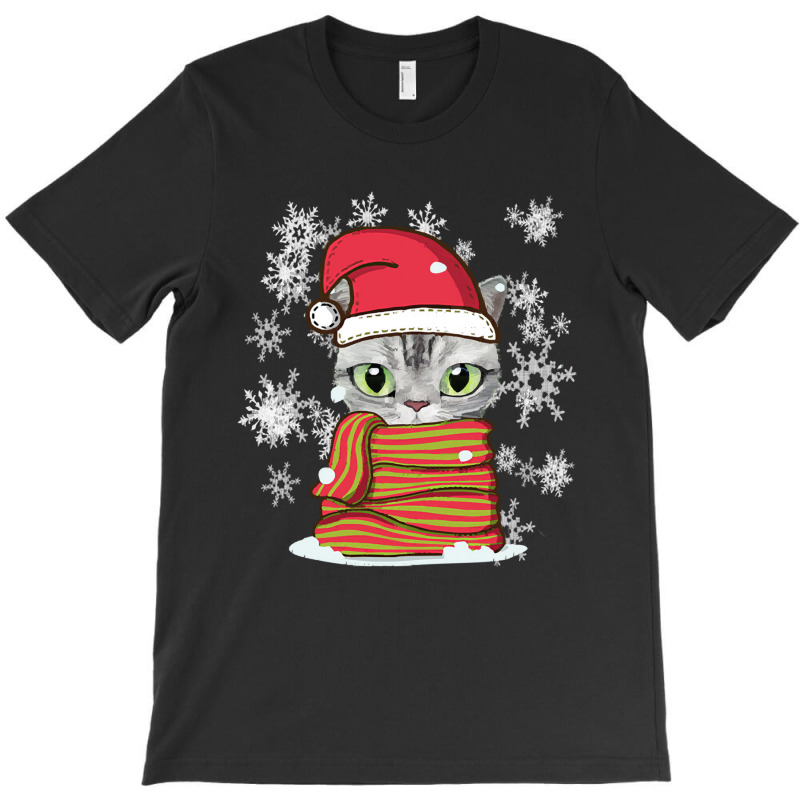 Cat Christmas Lovely Cat Christmas T-Shirt by Irena D Good | Artistshot