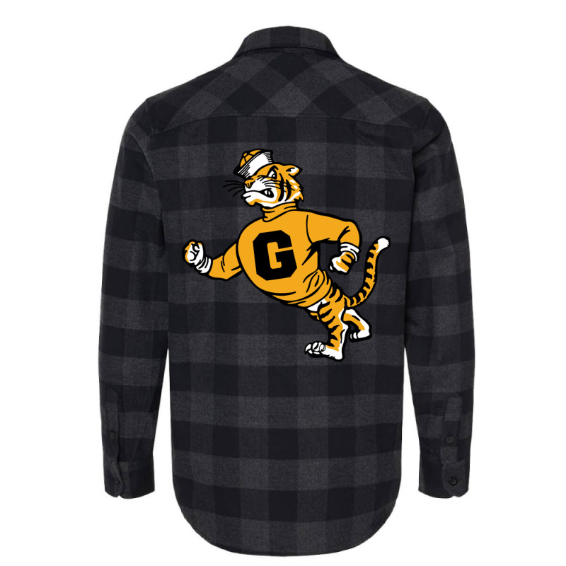 Vintage Walking Angry Tiger Grambling State Flannel Shirt by JeremyHurley | Artistshot