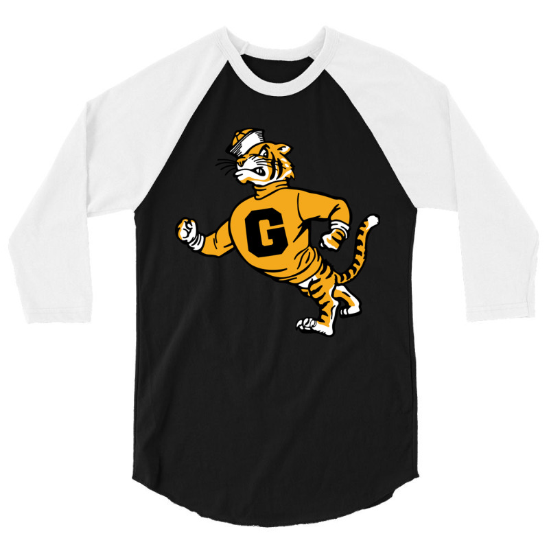 Vintage Walking Angry Tiger Grambling State 3/4 Sleeve Shirt by JeremyHurley | Artistshot