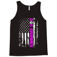 Dog Groomer  American Flag Patriotic Dog Groomer Gift Premium Tank Top | Artistshot