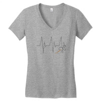 Sewing Heartbeat For Light Women's V-neck T-shirt | Artistshot