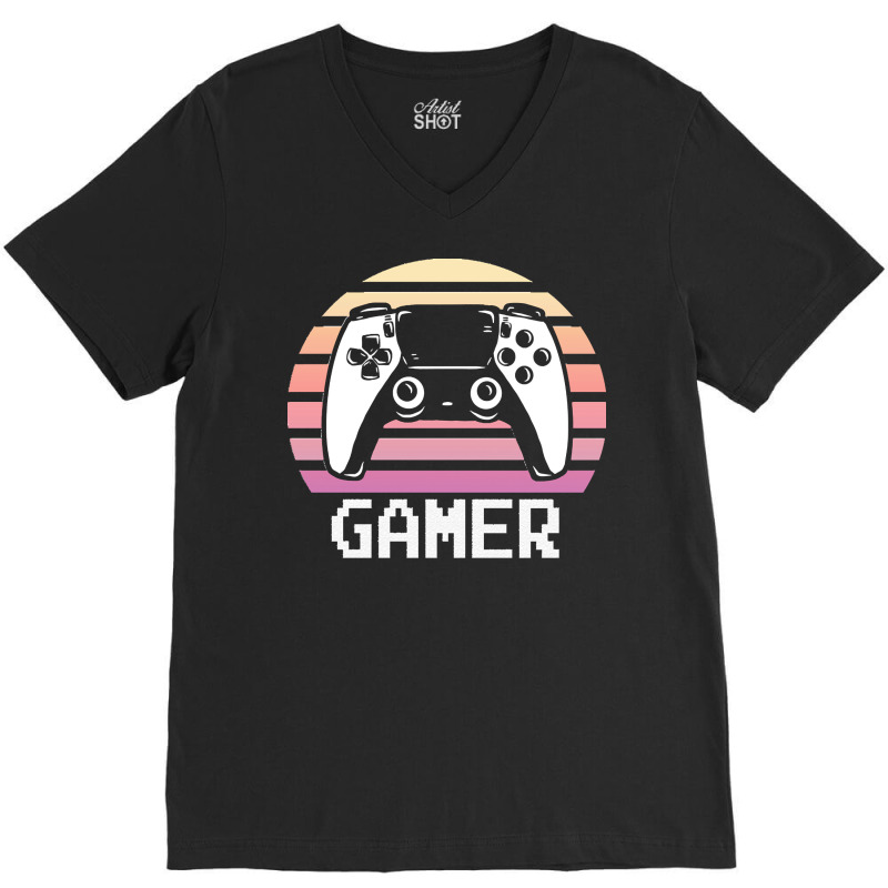 Gamers Clothing T  Shirt Gamer Pastel Goth Retro V-neck Tee | Artistshot