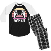 Gamers Clothing T  Shirt Gamer Pastel Goth Retro Men's 3/4 Sleeve Pajama Set | Artistshot