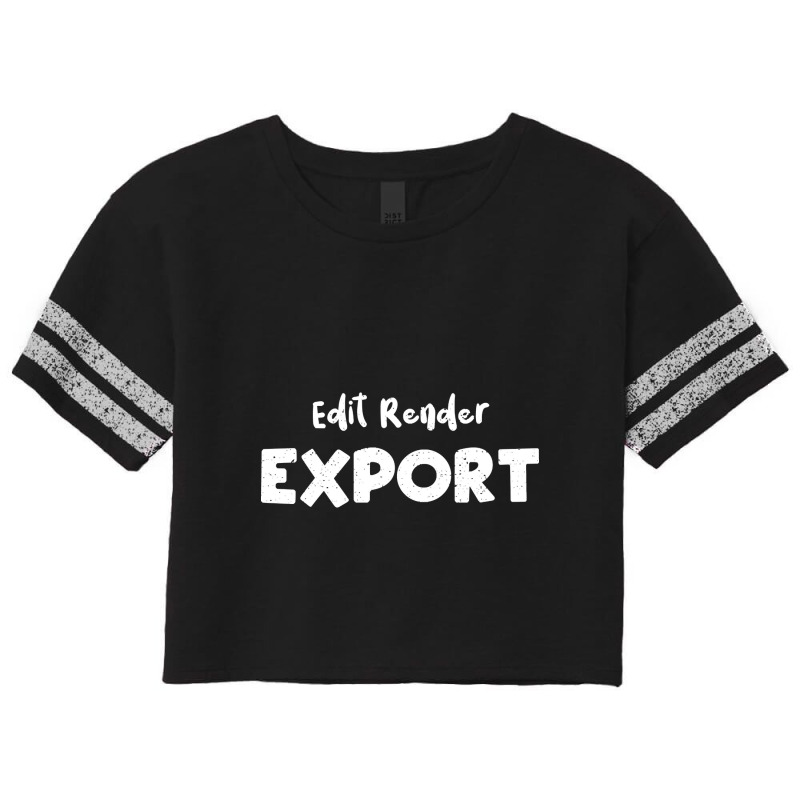 Edit Render Export Scorecard Crop Tee by Sierra Dennis | Artistshot