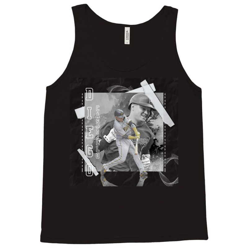 Diego Castillo Baseball Paper Poster Pirates 3 Tank Top | Artistshot