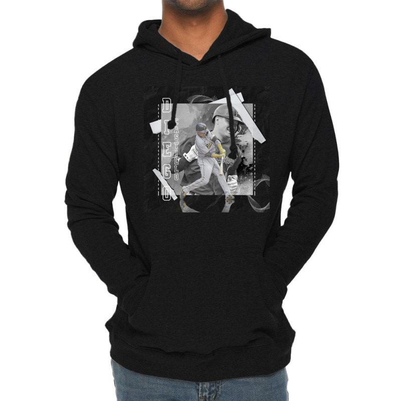 Diego Castillo Baseball Paper Poster Pirates 3 Lightweight Hoodie | Artistshot