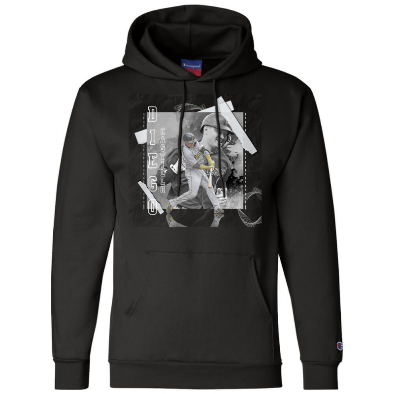 Diego Castillo Baseball Paper Poster Pirates 3 Champion Hoodie | Artistshot