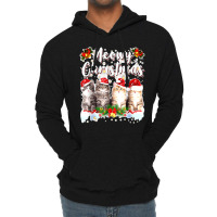 Cat Meowy Family Matching Christmas Pajamas Santa Cats Xmas Lightweight Hoodie | Artistshot