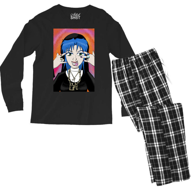 Nun Life T-shirt Men's Long Sleeve Pajama Set | Artistshot