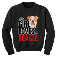 Merry Christmas Dog This Girl Loves Her Beagle Youth Sweatshirt | Artistshot