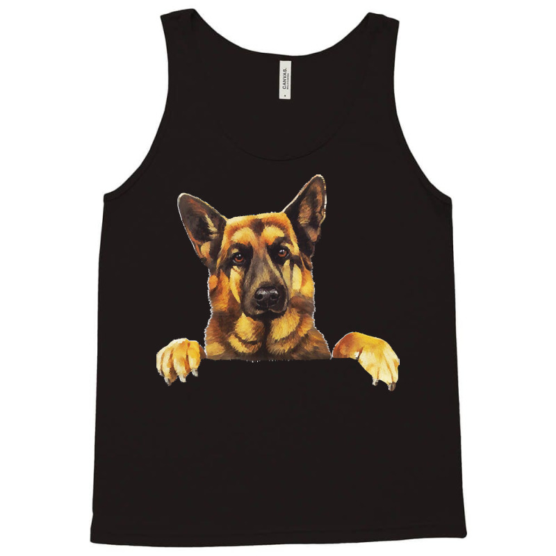 German Shepherd Dog Clothes T  Shirt Cute German Shepherd Dog Pocket S Tank Top | Artistshot