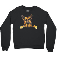 German Shepherd Dog Clothes T  Shirt Cute German Shepherd Dog Pocket S Crewneck Sweatshirt | Artistshot