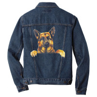 German Shepherd Dog Clothes T  Shirt Cute German Shepherd Dog Pocket S Men Denim Jacket | Artistshot